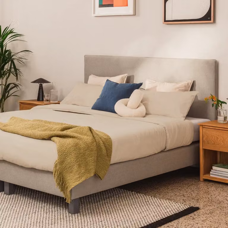 BRUNO beddengoed set beige katoen percale met dekbedovertrek en kussensloop Öko-Tex Standard 100
