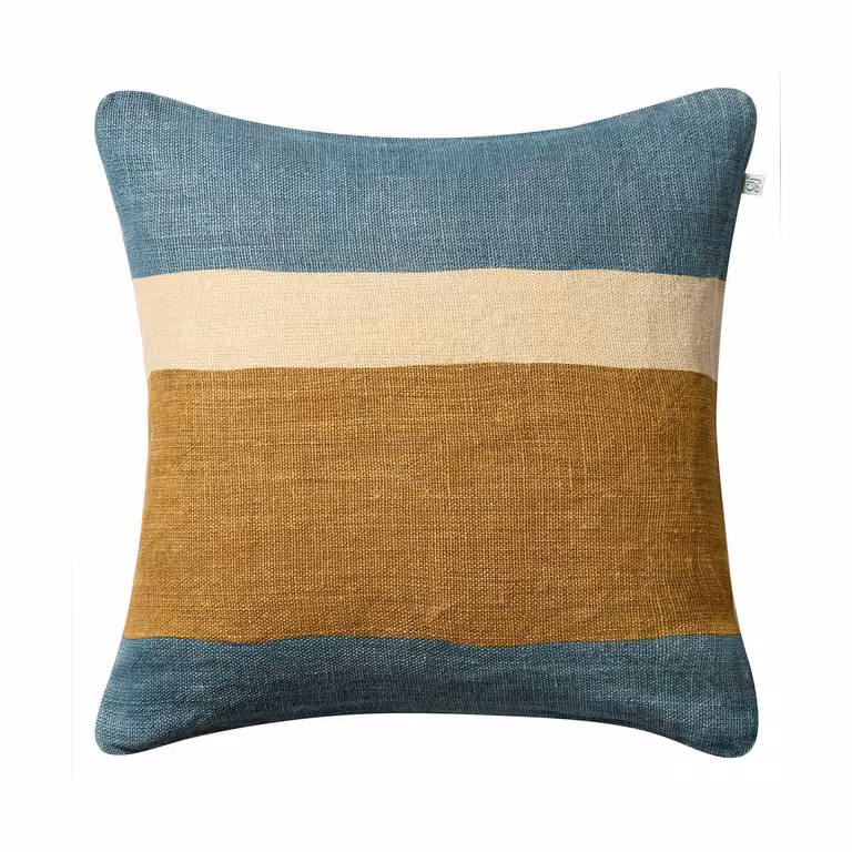 Chhatwal & Jonsson Manali kussenhoes Heaven blue-khaki 50 x 50 cm