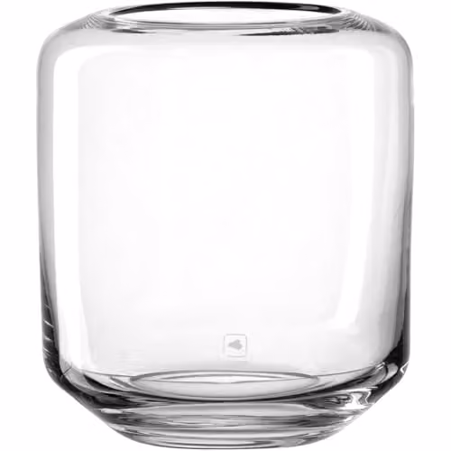 Leonardo Home Milano 034155 Windlicht, moderne glazen vaas, transparant, Hoogte: 18 cm