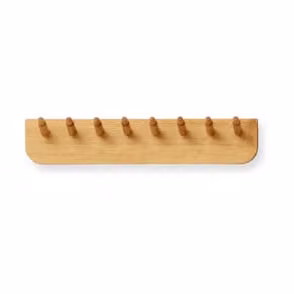 Form & Refine Echo kapstok met verdeelde haken, Eikenhout, Bruin, Breedte: 40 cm