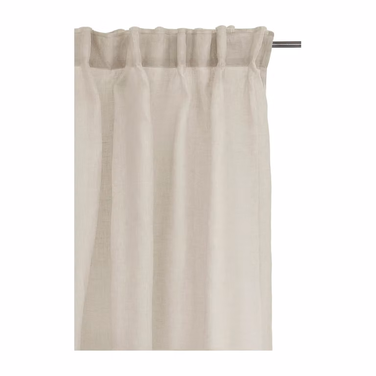 Himla Dalsland gordijn Oatmeal B/D/H: 145 x 250 cm