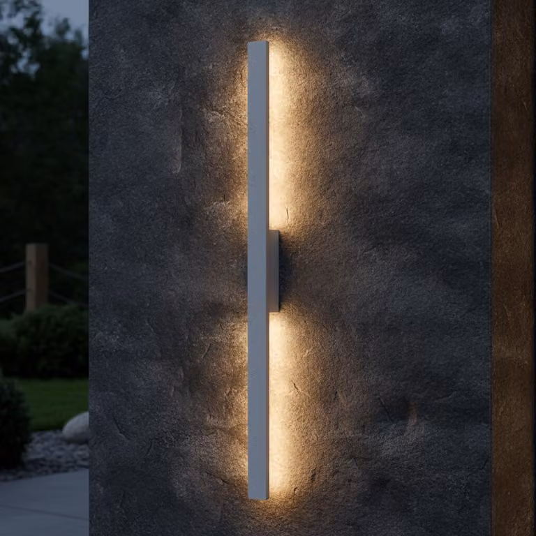 Lyora Aneth LED-wandlamp wit aluminium 104 cm