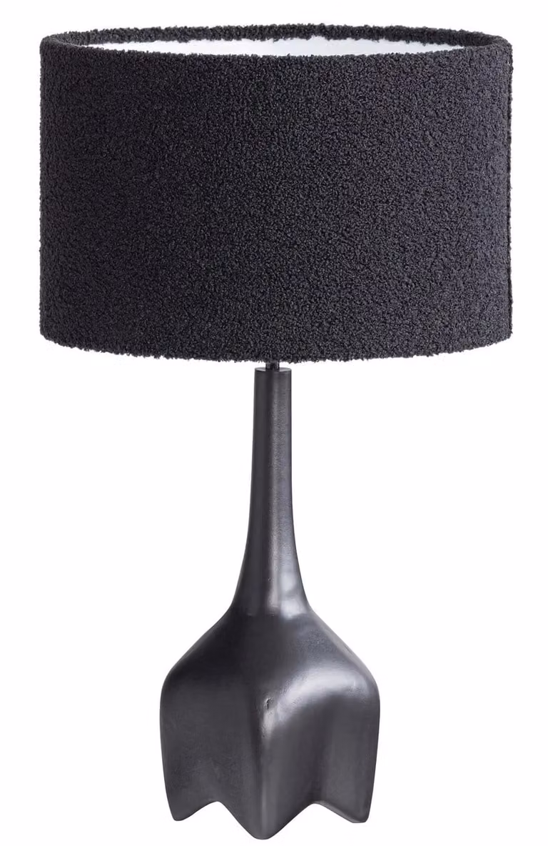 Woood Foss Tafellampvoet Aluminium Antique Zwart/bruin met E27 fitting
