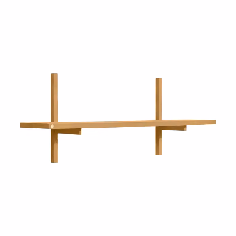 Andersen Furniture A-Light Shelf Special Edition Wandplank Brown beige B/D/H: 90 x 21 x 35 cm