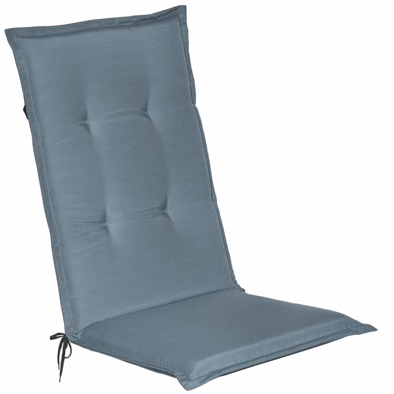 Beautissu Loft HL tuinstoelhoes voor fauteuils, duivenblauw, B/D/H: 120 x 50 x 6 cm