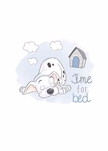 Komar Disney 101 Dalmatiër Bedtime Poster, Multicolour, 50 x 70 cm