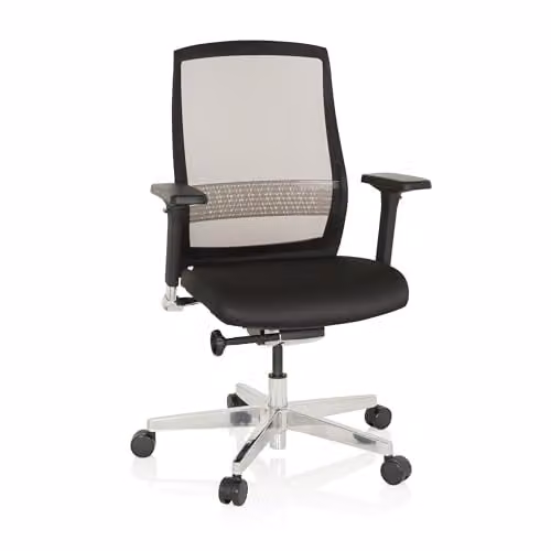 hjh OFFICE FOUNTAINE 657658 ergonomische bureaustoel zwart met zelfherstellende netrug