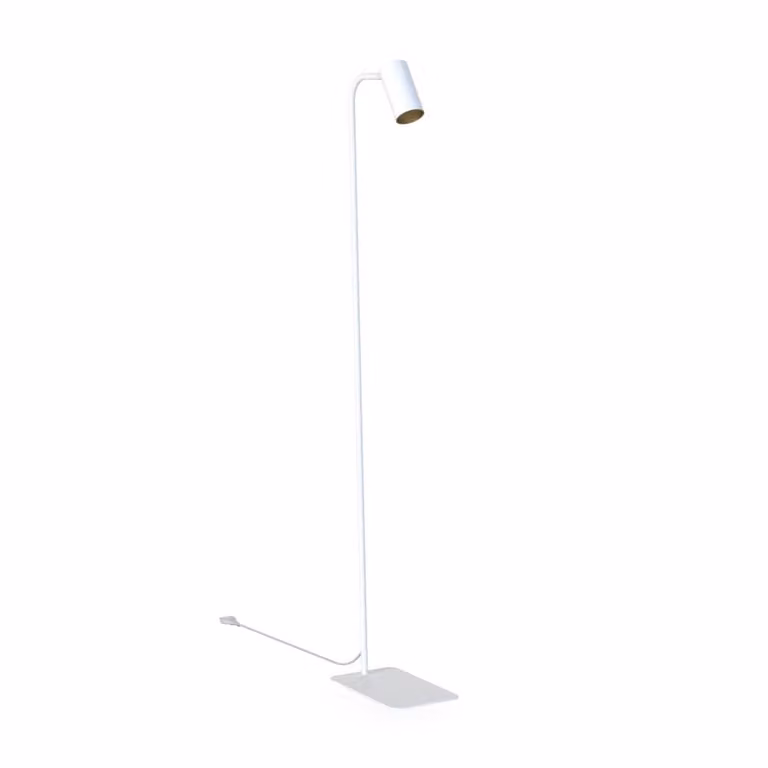 Lyora Mono vloerlamp voor lezen - Wit met goud/messing