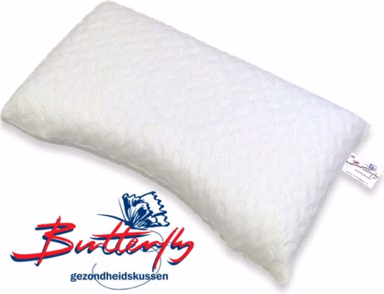Butterfly LATEX kussen Comfort - Medium - Hoogte: 14 cm