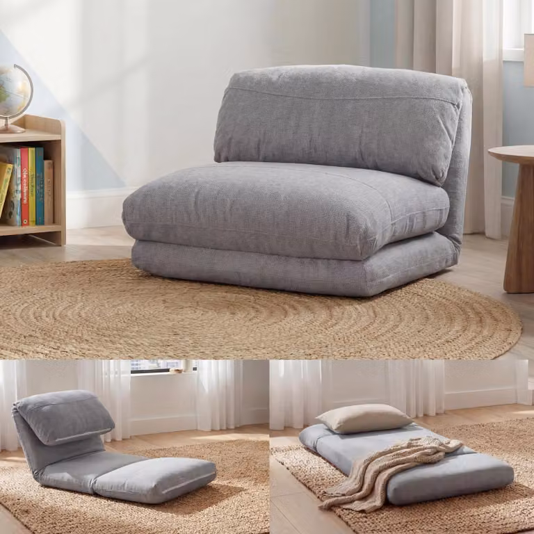 Mendler Slaapfauteuil HWC-E68 Relaxfauteuil Lichtgrijs