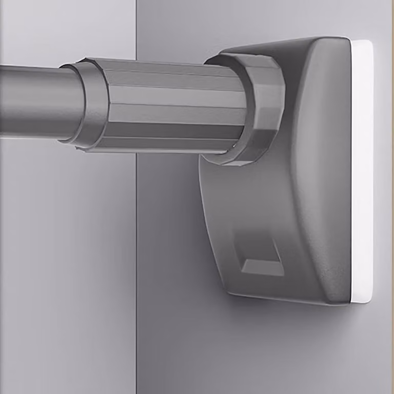 Intrekbare kledingstang voor kastorganisatie, grijs, breedte: 149-222 cm