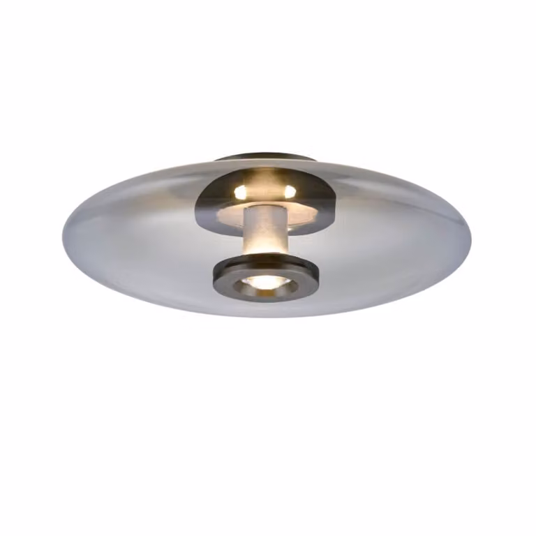 Paul Neuhaus Pure Vitrum Design LED plafondlamp - Grijs