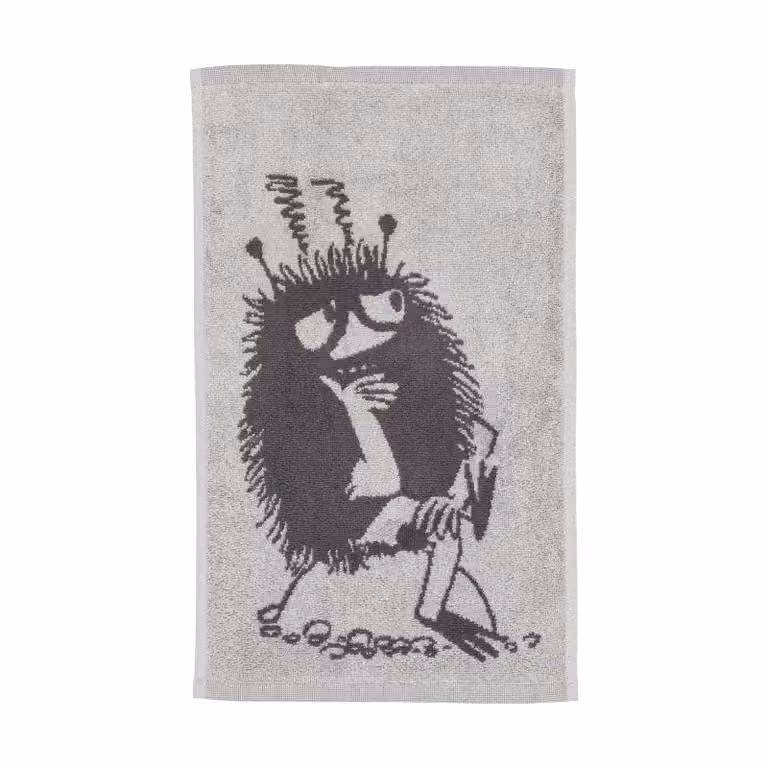 Moomin Arabia handdoek Stinky, grijs, 30 x 50 cm
