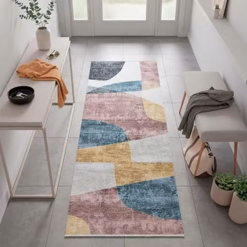 Tesso Living Kelim Gangloper Modern Laagpolig Tapijt Multicolor B/D: 80 x 145 cm