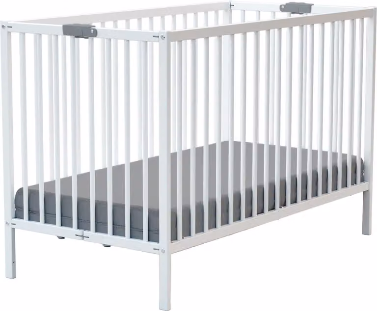 WEBABY Opvouwbaar kinderbed FLEX van massief hout, 60 x 120 cm