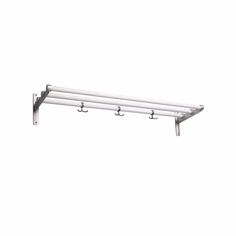 Essem Design Nostalgi schoenenrek of hoedenplank wit met aluminium frame
