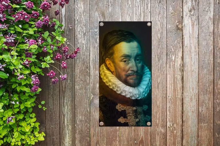 GreatGardenPosters Tuindoek Willem van Oranje Kunst Regenboog B: 30 cm, H: 60 cm