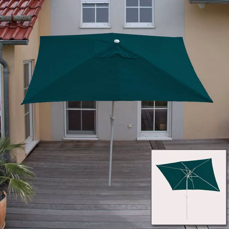 Mendler Zonnescherm N23 Cantilever Groen, 2 x 3 meter, UV-bescherming 50+