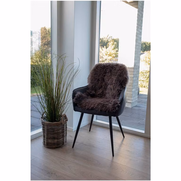 home24 Lamsvel Dierenvel bruin/bruin 50 x 85 cm
