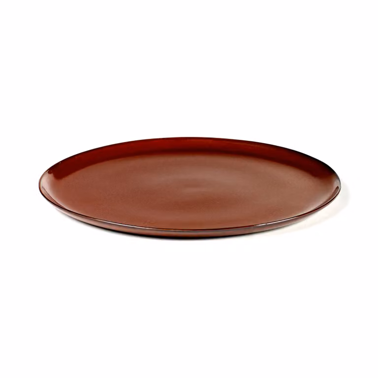 Serax Terres de Rêves bordje, beige/bruin, keramiek, diameter: 22 cm