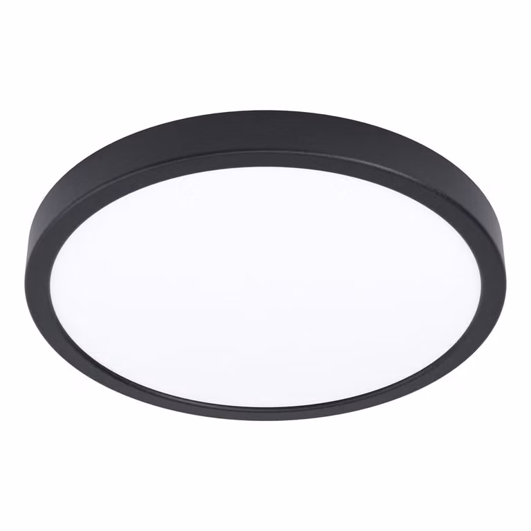 Eglo Fueva 6-Z Zigbee plafondlamp, rond, zwart, Ø 40 cm, LED, 2850 lumen, IP44