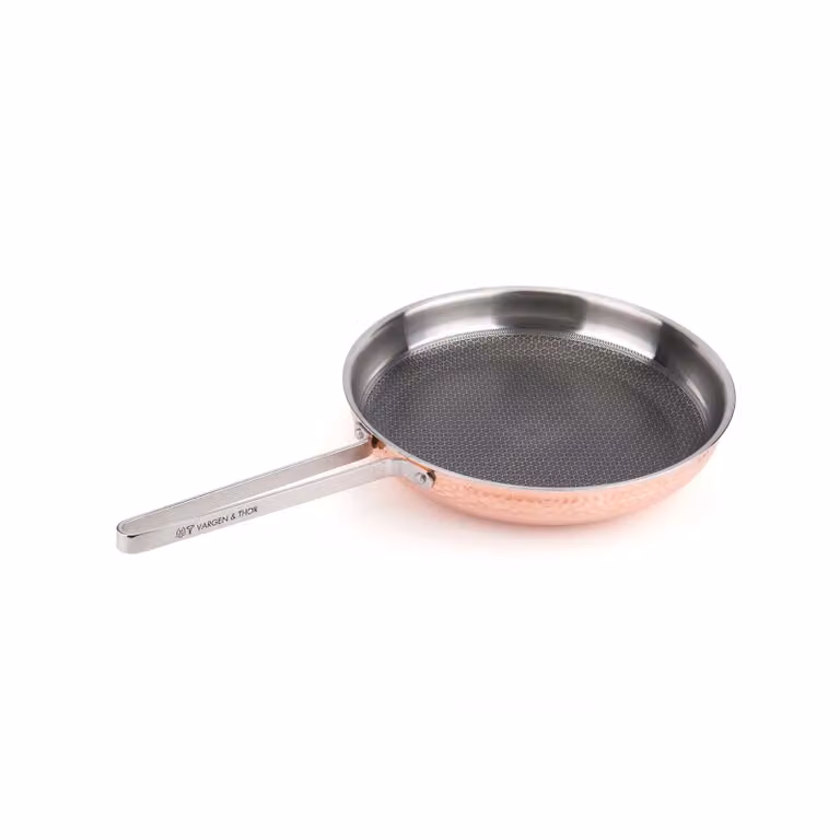 Vargen & Thor Mjölner gehamerde koekenpan van koper Ø28 cm