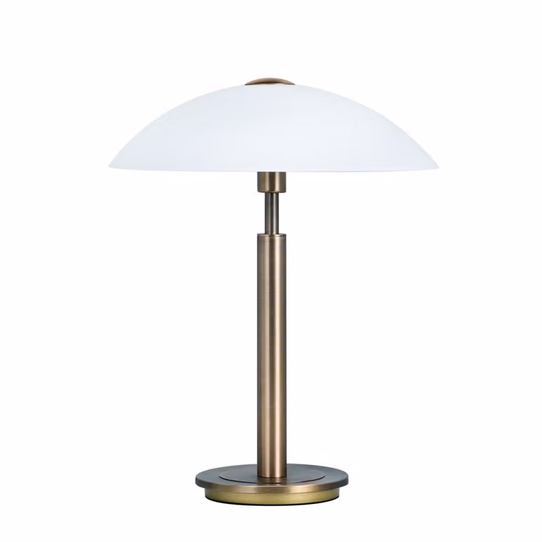 Highlight Klassieke Touch Tafellamp Brons en Koper met LED, H 35 cm, Ø 28 cm