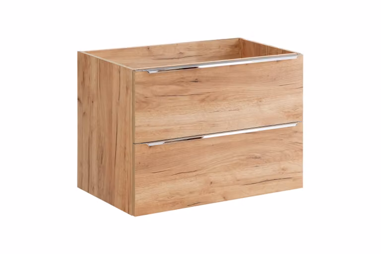 AC-Déco Badkamermeubel met 2 lades, eikenhoutlook, wandmontage