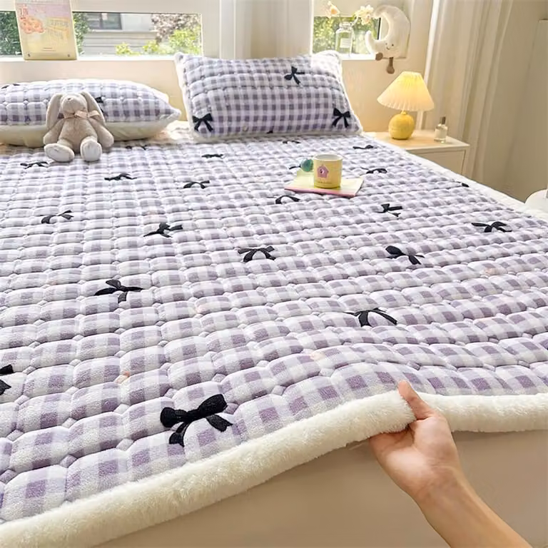 Matrastopper Futon Japanse Vloermatras Grijs 152 x 203 cm