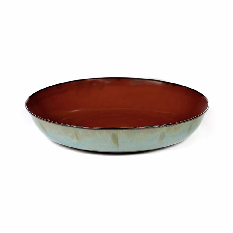 Serax Terres de Rêves dinerbord, blauw/multicolor, keramiek, diameter: 21 cm