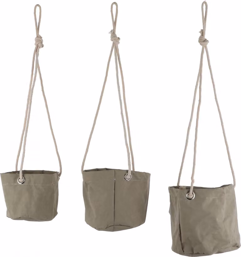 Mica Decorations Pot Flexi Hangend Groen 17 x 18 cm 3 stuks