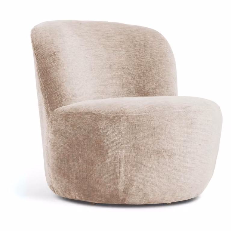 Nest of Nora Stoffen fauteuil Ember Lounge stoel - Beige