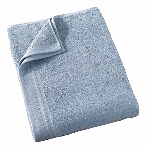 De Witte Lietaer 199540 Wellness badhanddoek van katoen, blauw, 90 x 200 cm