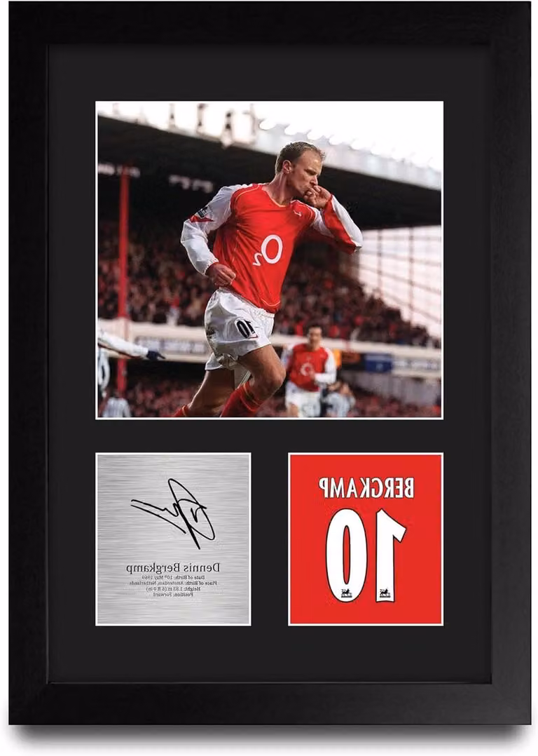 Gesigneerde Foto Wanddecoratie Fan Collectie met Geprinte Handtekening Replica A4 Formaat Zwart