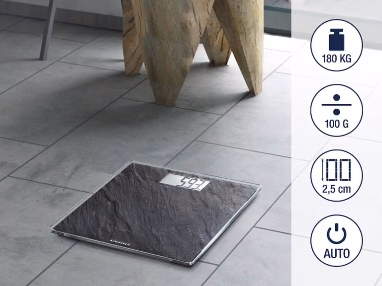 Soehnle Style Sense Compact 300 persoonlijke weegschaal grijs