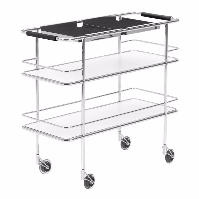 Lammhults Cargo Support serveerwagen Wit laminaat en chroom