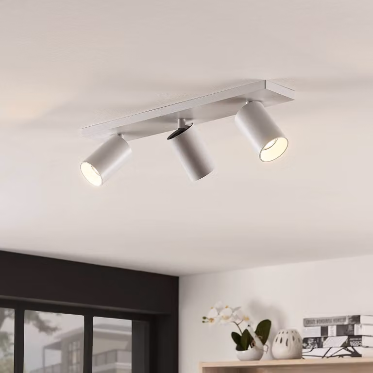 Arcchio Brinja set van 2 moderne buitenspots, wit aluminium, dimbaar, GU10