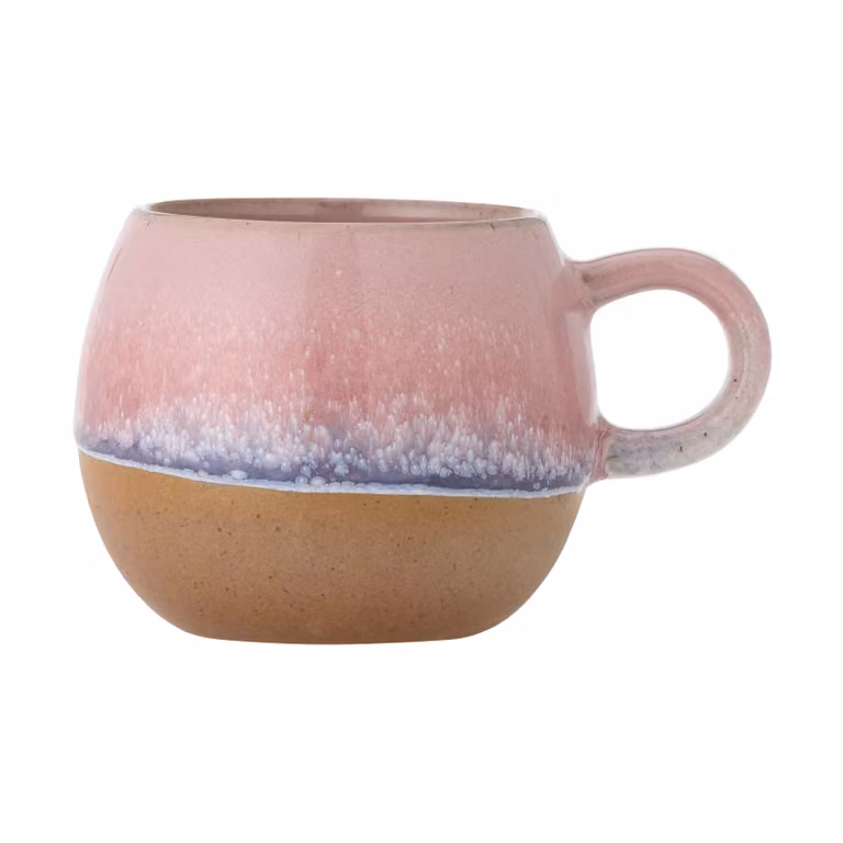 Bloomingville Paula espressokopjes set van 4 stuks roze 140 ml