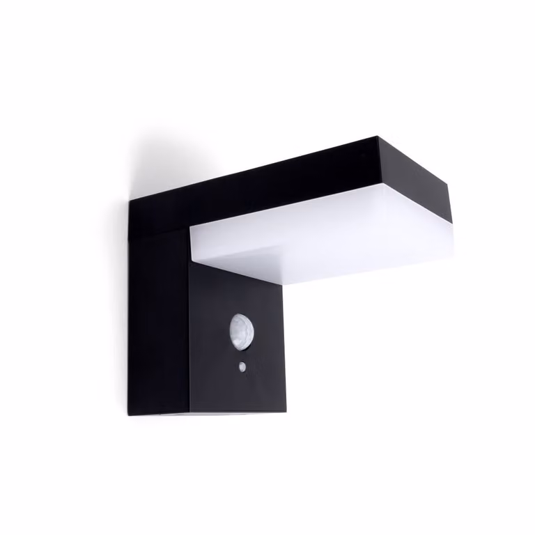 Lyora Solar buitenlamp met bewegingssensor - Zwart - Aluminium