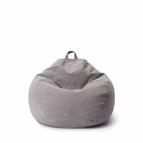 Lumaland Comfort Line Zitzak L Indoor - Lichtgrijs - B/D/H: 80 x 90 x 50 cm - 185 l