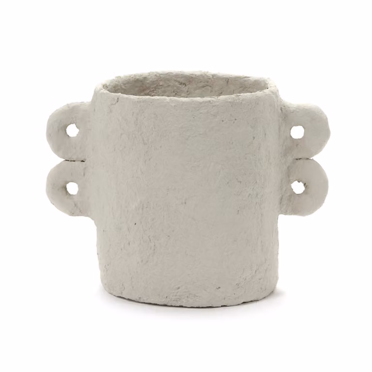 Serax Earth bloempot beige keramiek Ø 18 cm