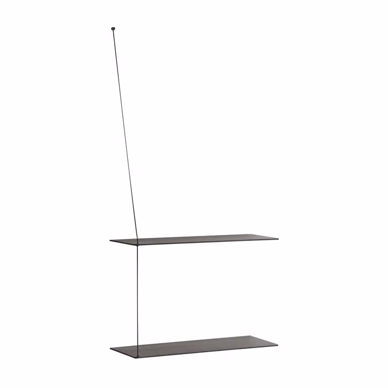 Woud Stedge plank, zwartgelakt essenhout, 60 cm