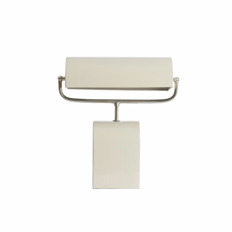 Light & Living Cardona bureaulamp in beige en nikkel met E27 fitting