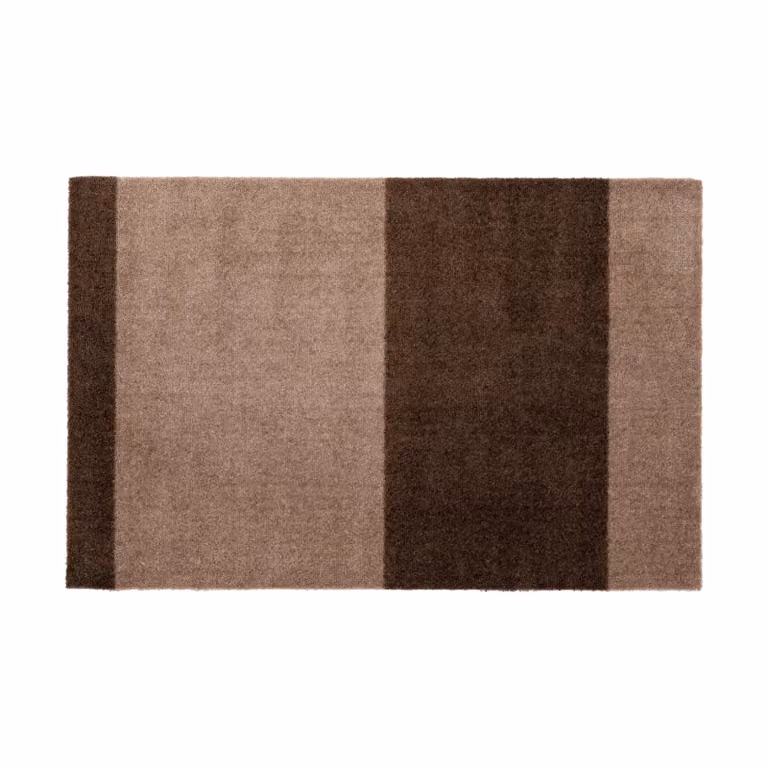 Tica Copenhagen Stripes deurmat horizontaal Sand-brown, 60 x 90 cm