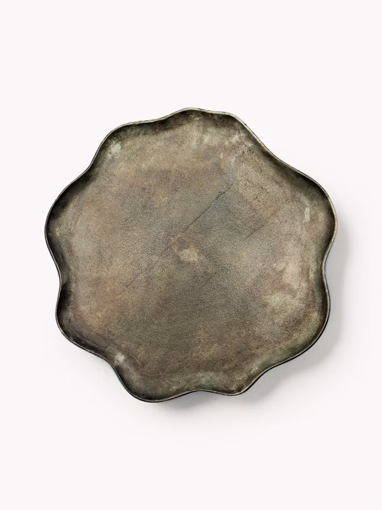 House Doctor Handgemaakt Decoratief Dienblad Talas Green Metal