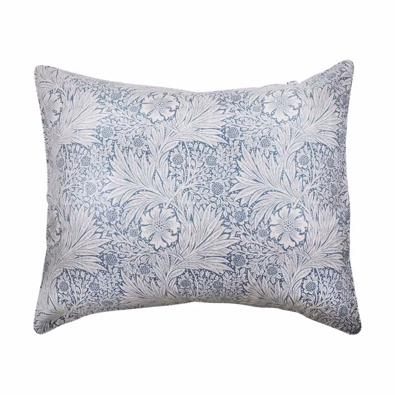 Mille Notti Morris & Co. Marigold Kussensloop Blauw, 50 x 60 cm