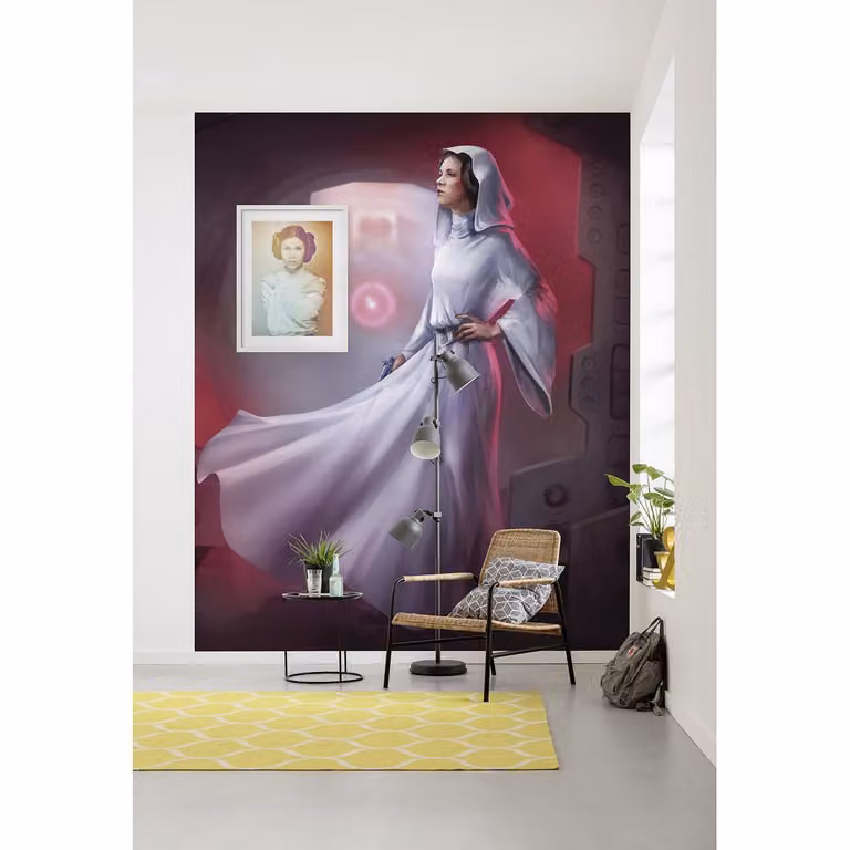 home24 Fotobehang Star Wars Classic Leia Multicolour B: 200 cm, H: 250 cm