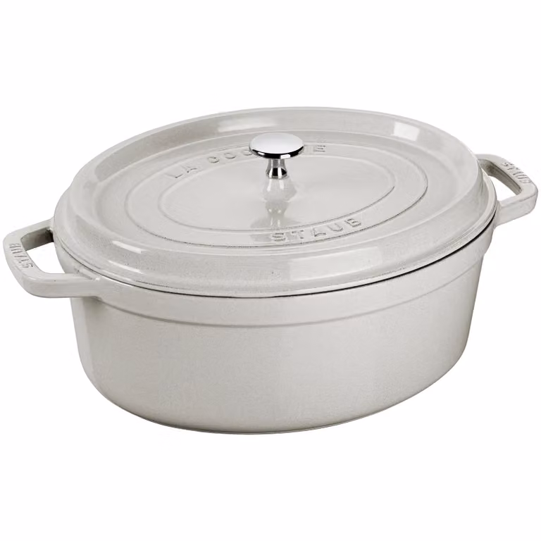 Staub White Truffle ovale stoofpan 8 l