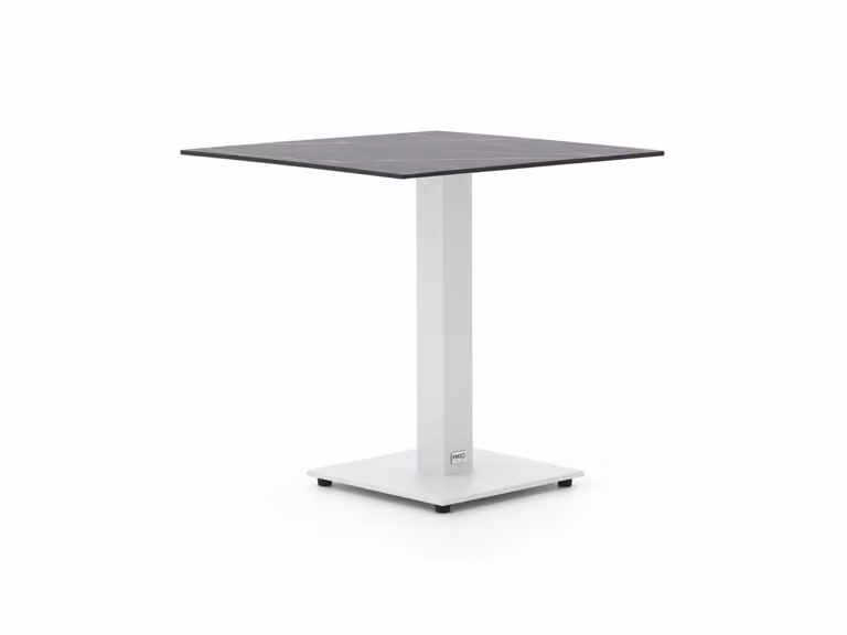 Forza Furniture Tuineettafel Forza Vierkant Zwart Aluminium en Kunststof B/D: 70 x 70 cm