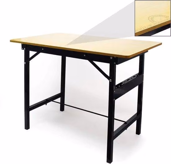 Wiltec Opvouwbare werktafel Bruin - Klaptafel met 150kg draagkracht